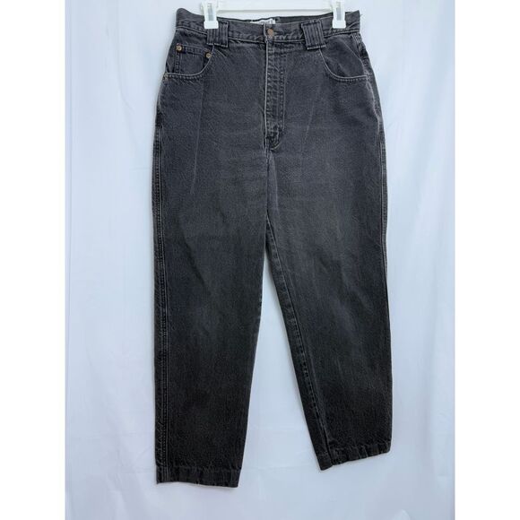 Vintage 90s Cactus‎ Jeans Black Washed High Rise Mom Baggy Jeans Style Size 14 - Picture 1 of 7